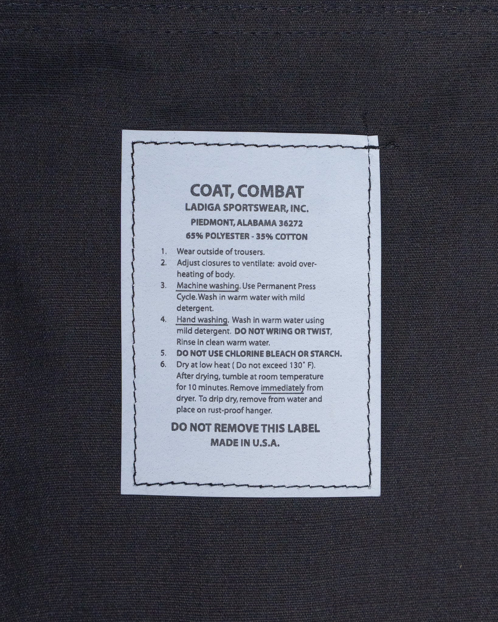 DEADSTOCK】US Army Jungle Fatigue Jacket Black Commercial Model