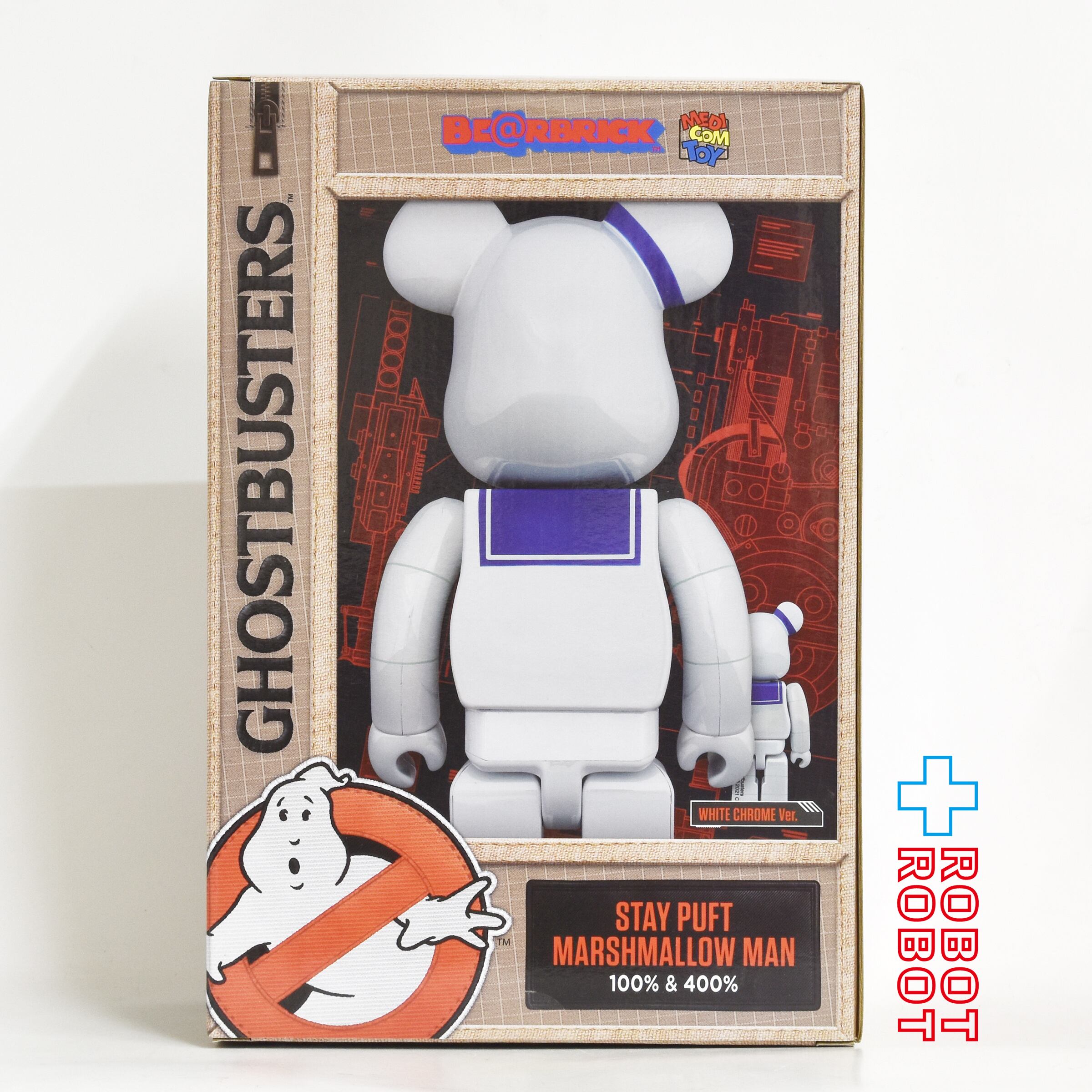 その他 k202 Bearbrick STAY PUFT MARSHMALLOW MAN Amazon | STAY PUFT MARSHMALLOW MAN WHITE CHROME Ver. 100％ & 400