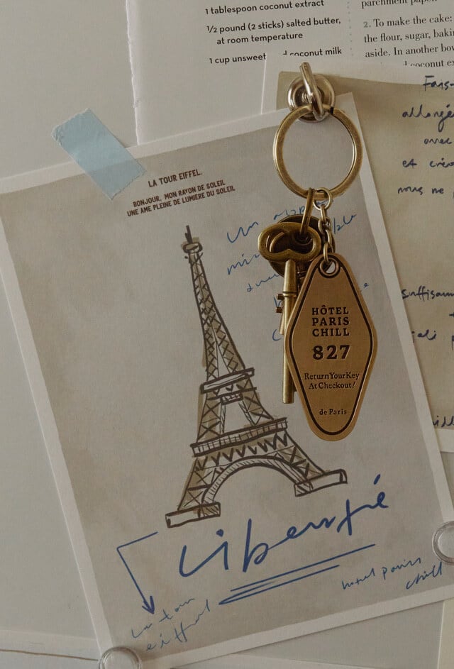 827 Hotel Room Keychain / ホテル ルーム キーチェーン キーホルダー