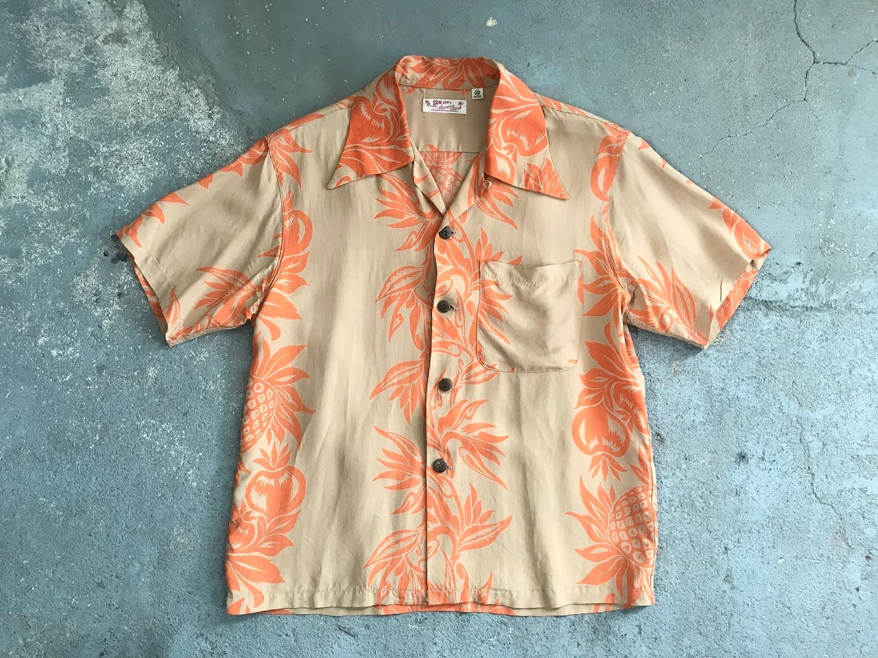 90s SUN SURF Hawaiian rayon aloha shirt