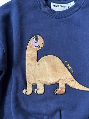 【mini rodini KIDS】DINO APPLICATION SWEAT