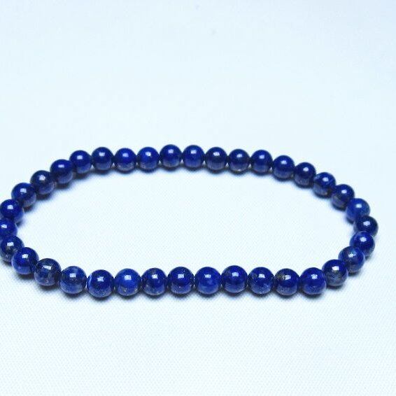 ラピスラズリ ブレスレット 5mm 一点物 メール便可 [M便 1/10] 111-48305