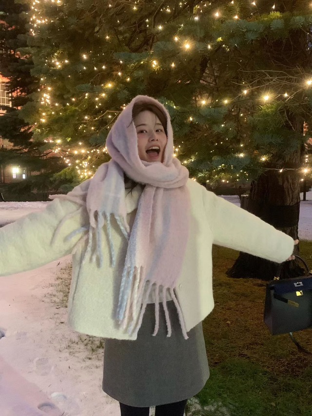 (OUNCE)  alpaca wool muffler / 3color