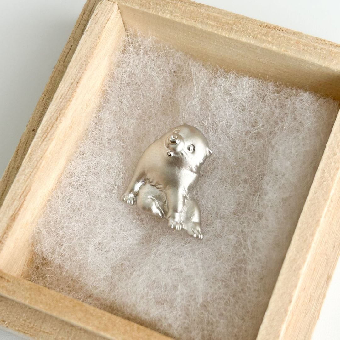 長沢芦雪 ピンバッジ 白象黒牛図屏風 | hmm, by 東京都美術館