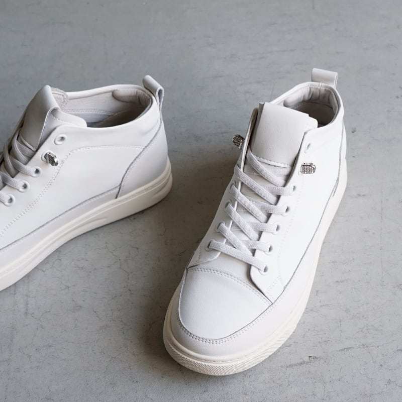 SALE60%OFF！】no bland 本革ビジューハイカットスニーカー 6266