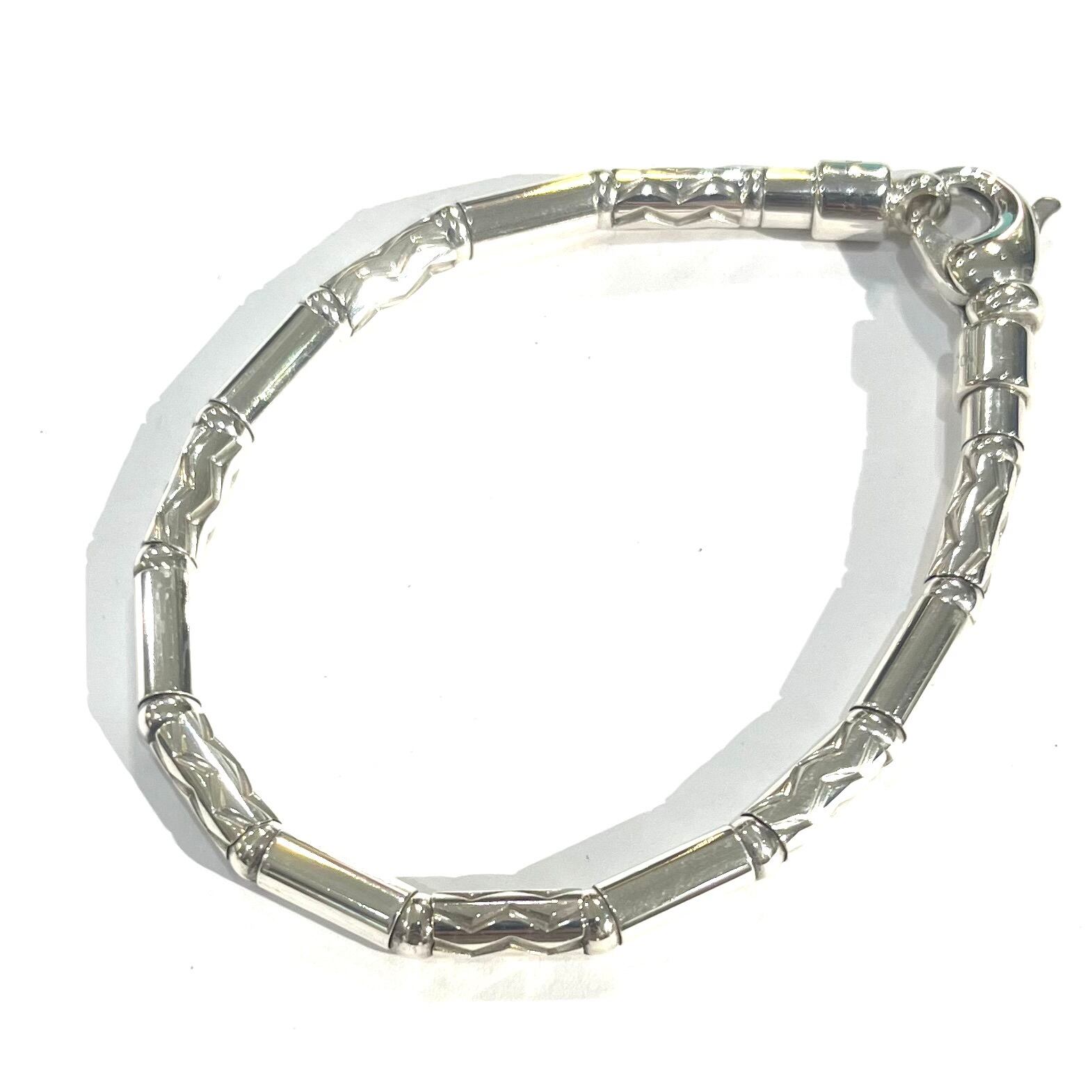 希少【TIFFANY&CO.】2933 German ZigZagブレスレット幾何学 シルバー