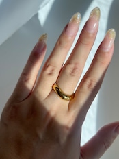 Bold wave ring