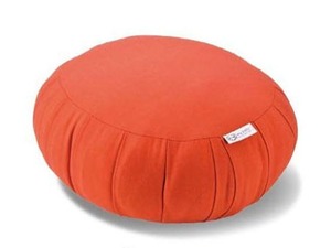座禅布団「Linen 朱」径30cm 日本製