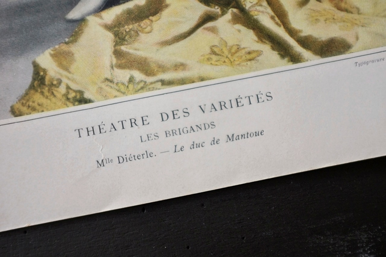 1900s Le Théâtre フランス ベルエポック的女優たちのポートレート Amélie Diéterle アンティーク