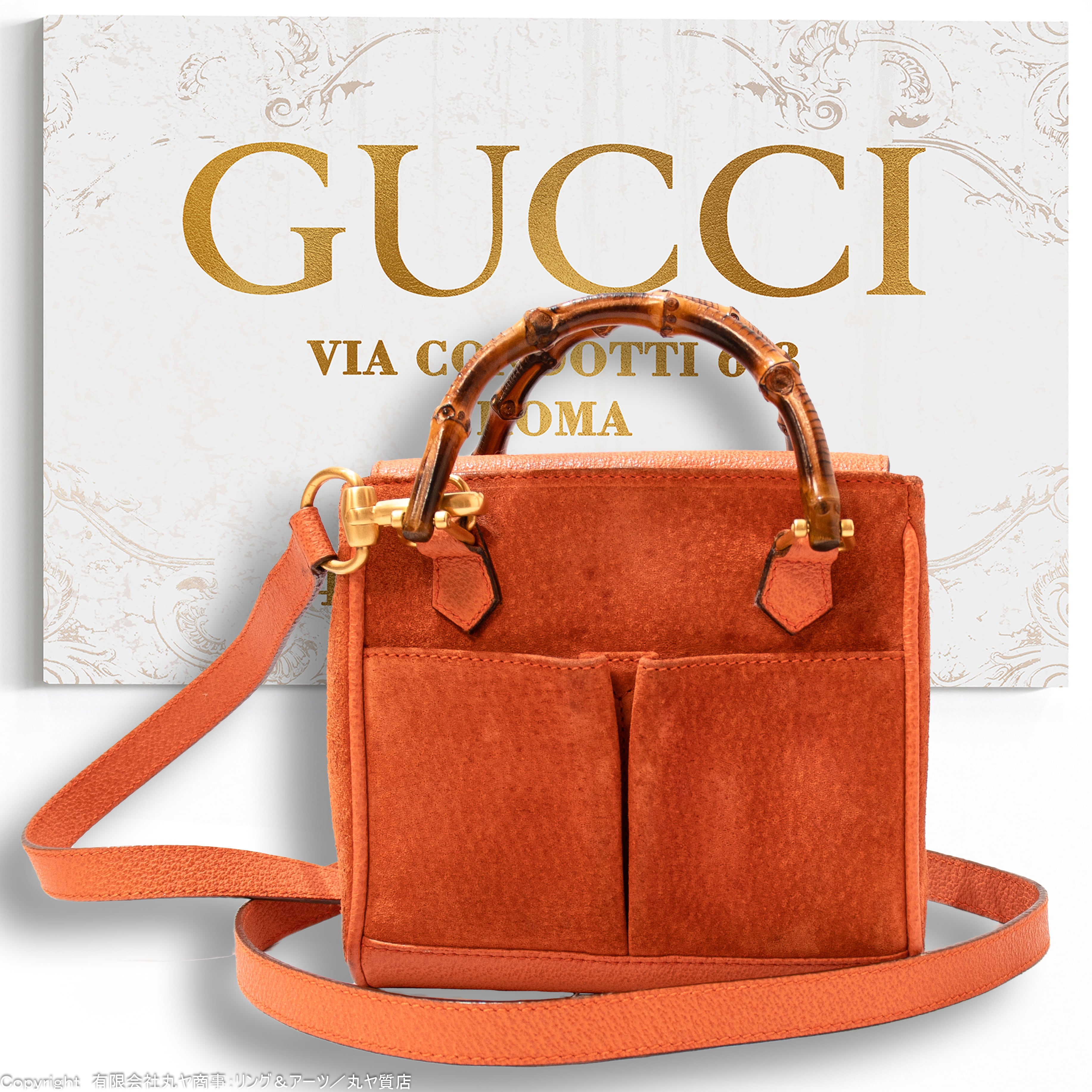 グッチ:オールドグッチバンブー2Wayミニバッグ/007.2214型/GUCCI