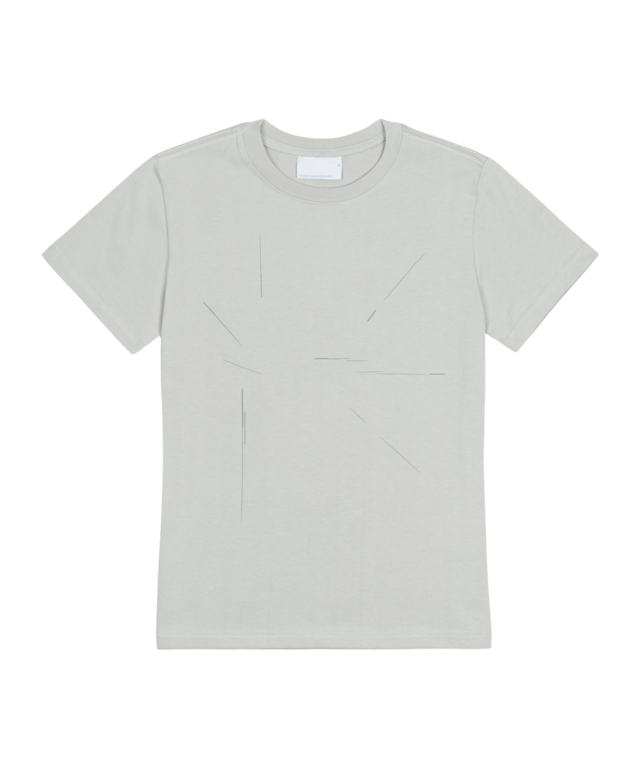 [SAN SAN GEAR] INCISION T-SHIRT Light Grey 正規品 韓国ブランド 韓国通販 韓国代行 韓国ファッション sansan san san sansangear サンサンギア