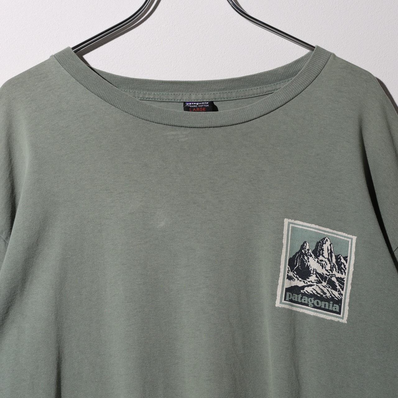 美品 L L/S T-Shirt 97年 USA製 Mountain Logo Patagonia パタゴニア マウンテンロゴ 山ロゴ 長袖Tシャツ
