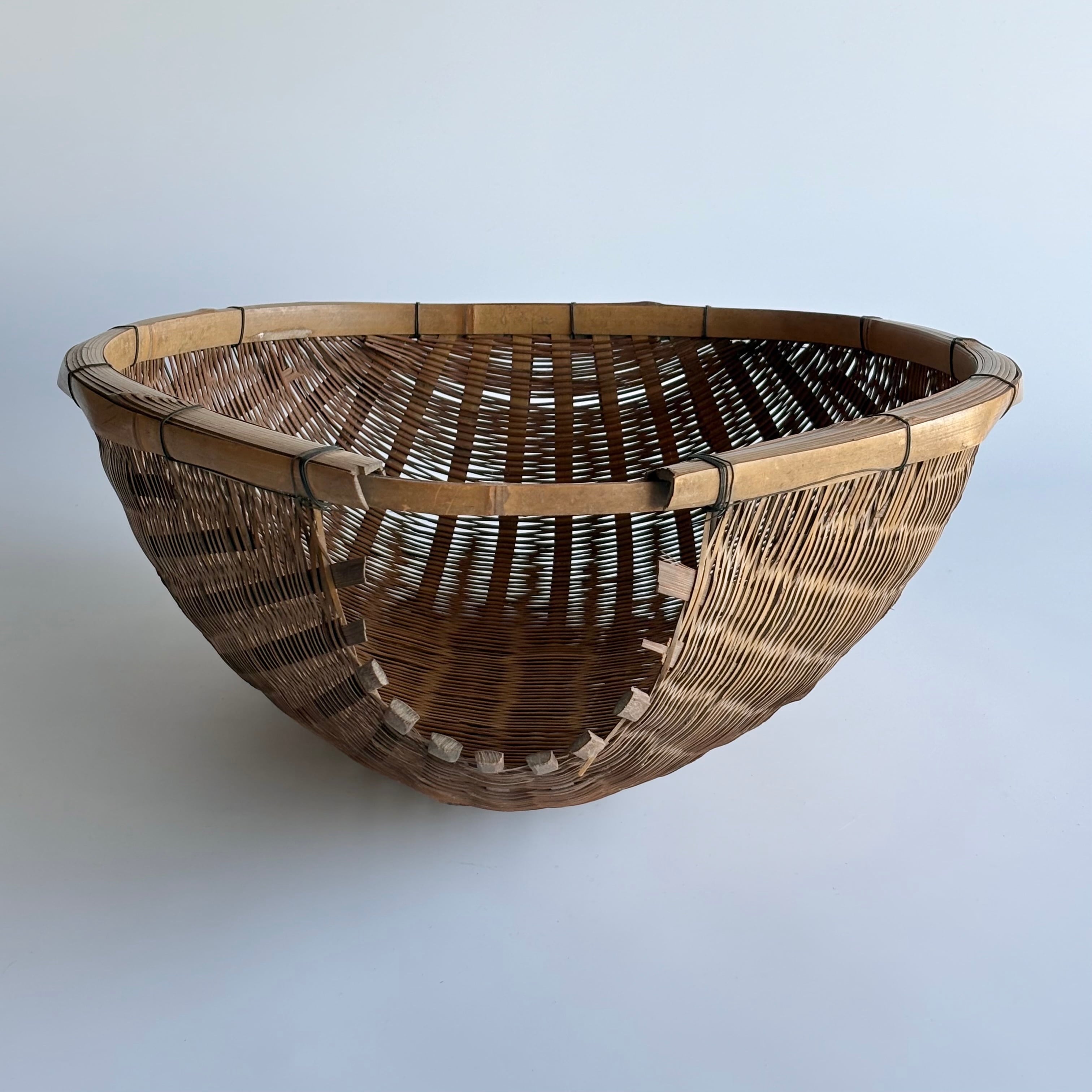 骨董品　片口ざる　④ 古道具 日本 / 竹製片口ざる | 星霜 -古道具と手しごと品-