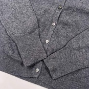 カシミヤ100% SEPT PREMIERES セットプルミエ ニット カーディガン 40/グレー レディース