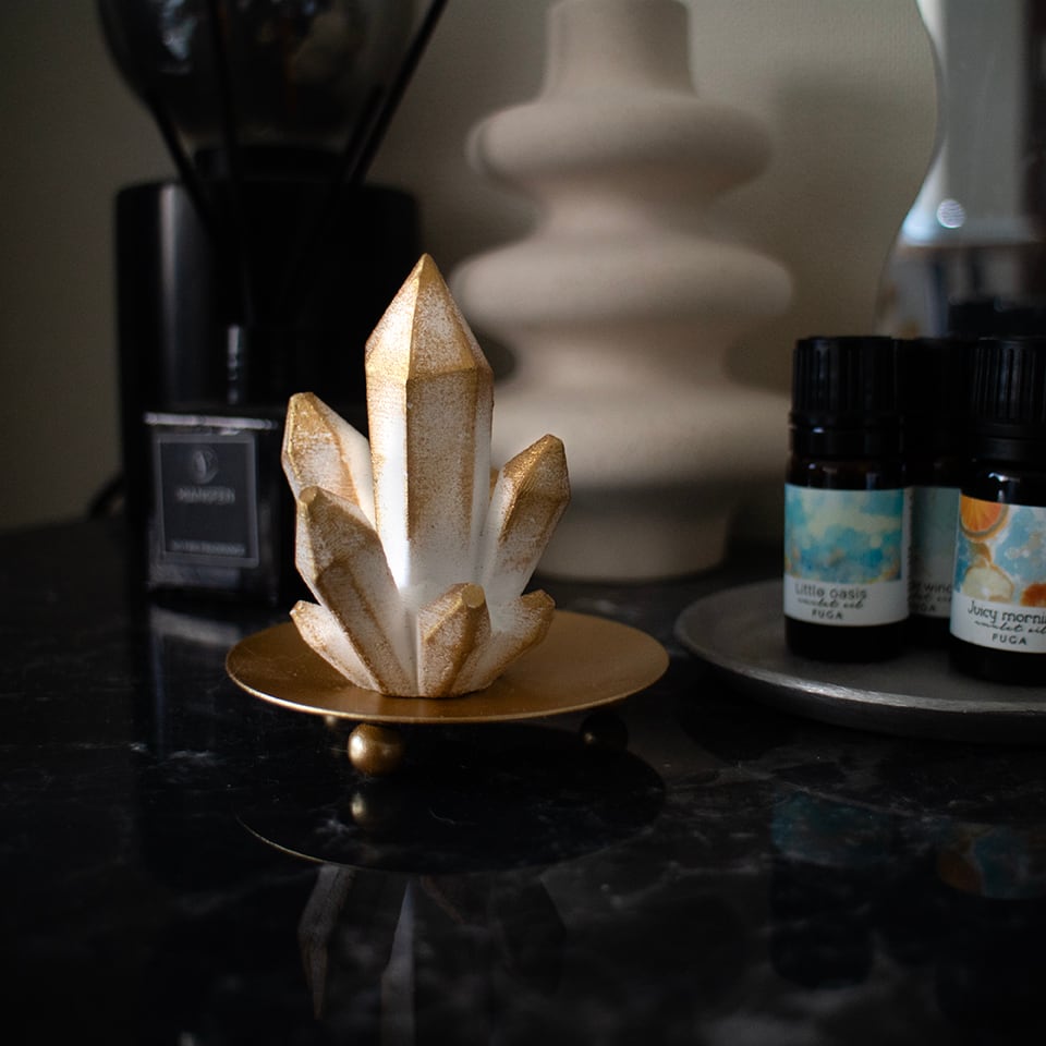 crystal aroma stone | クリスタルのアロマストーンオブジェ《香る