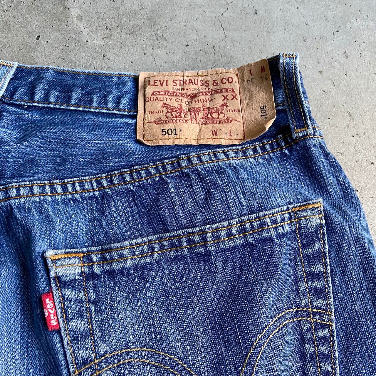 a1035 levis リーバイス 501 W34 ダメージ クラッシュ ユーロ