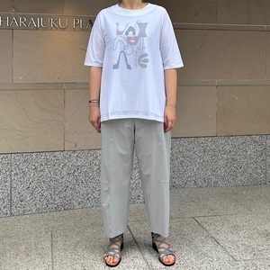 強燃天竺×アートptチュニックカットソー【252-3237】