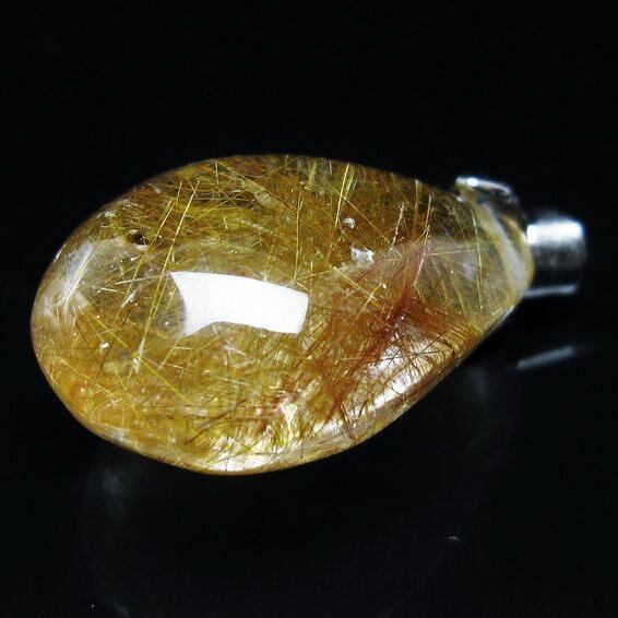 プラチナルチルクォーツ ペンダント 一点物 メール便可 [M便 1/20] 112-13221