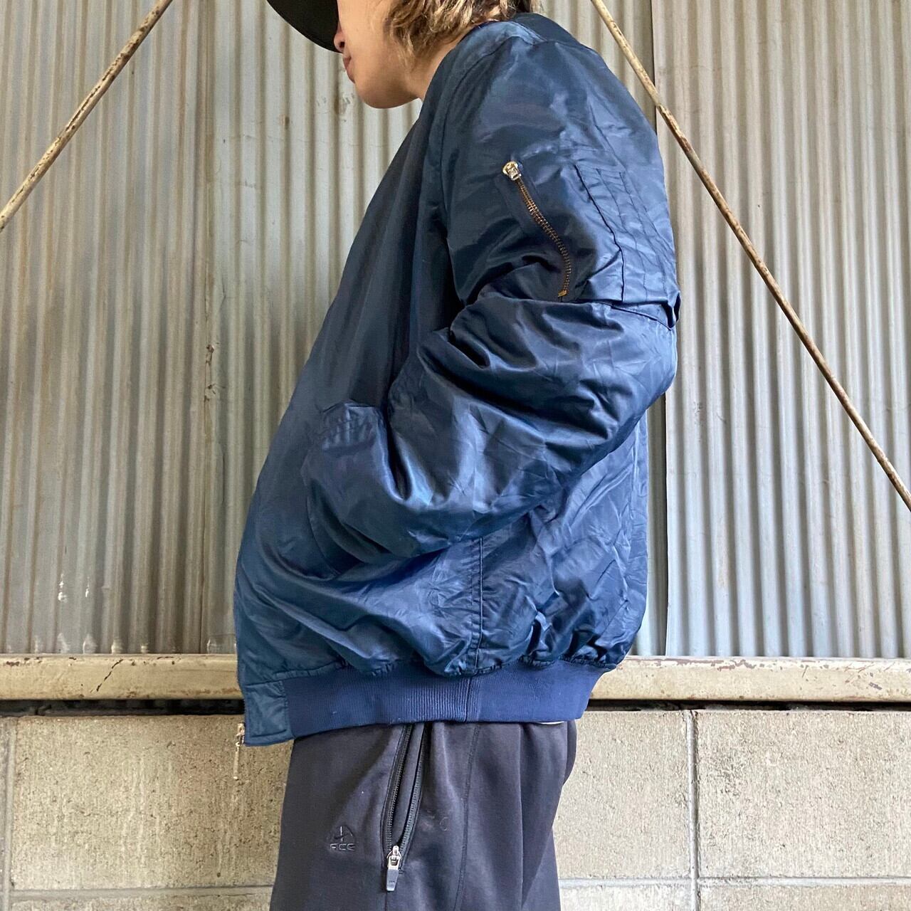 70s フライトジャケット　ネイビー f8f4a1635904f2b1dacce61510b565