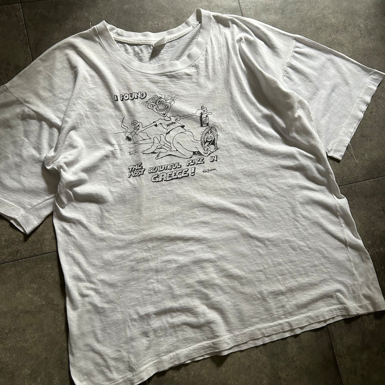80s エロtシャツ/メッセージtシャツ ホワイト L相当 | 東京準備室 