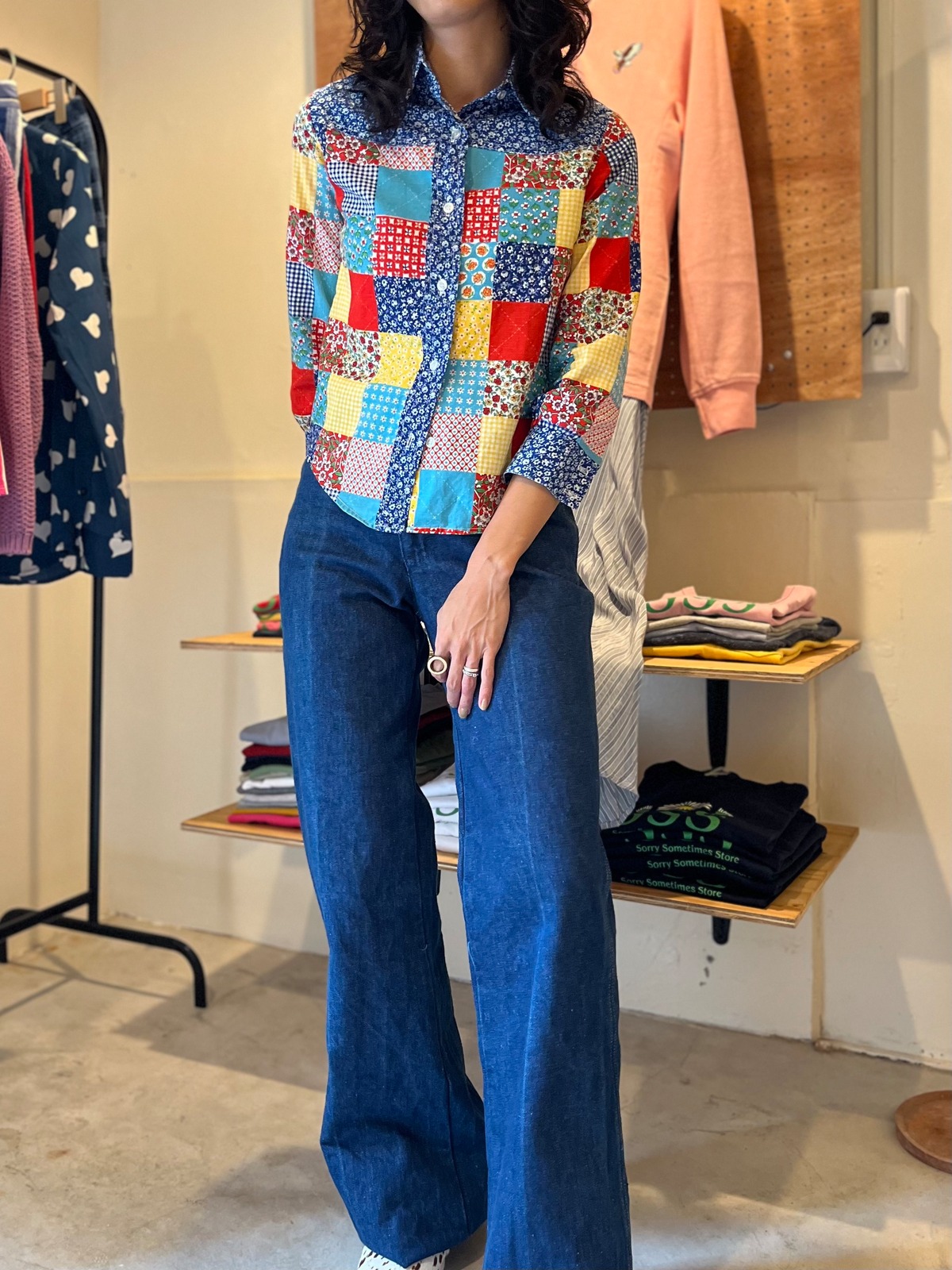 Patchwork Print Shirt | Sorry Sometimes Store