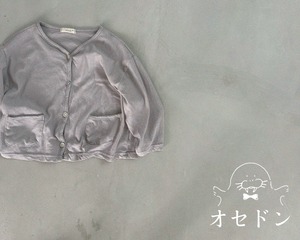 【Bella bambina】サマーソフトカーディガン ライトグレー 80~130cm 240715