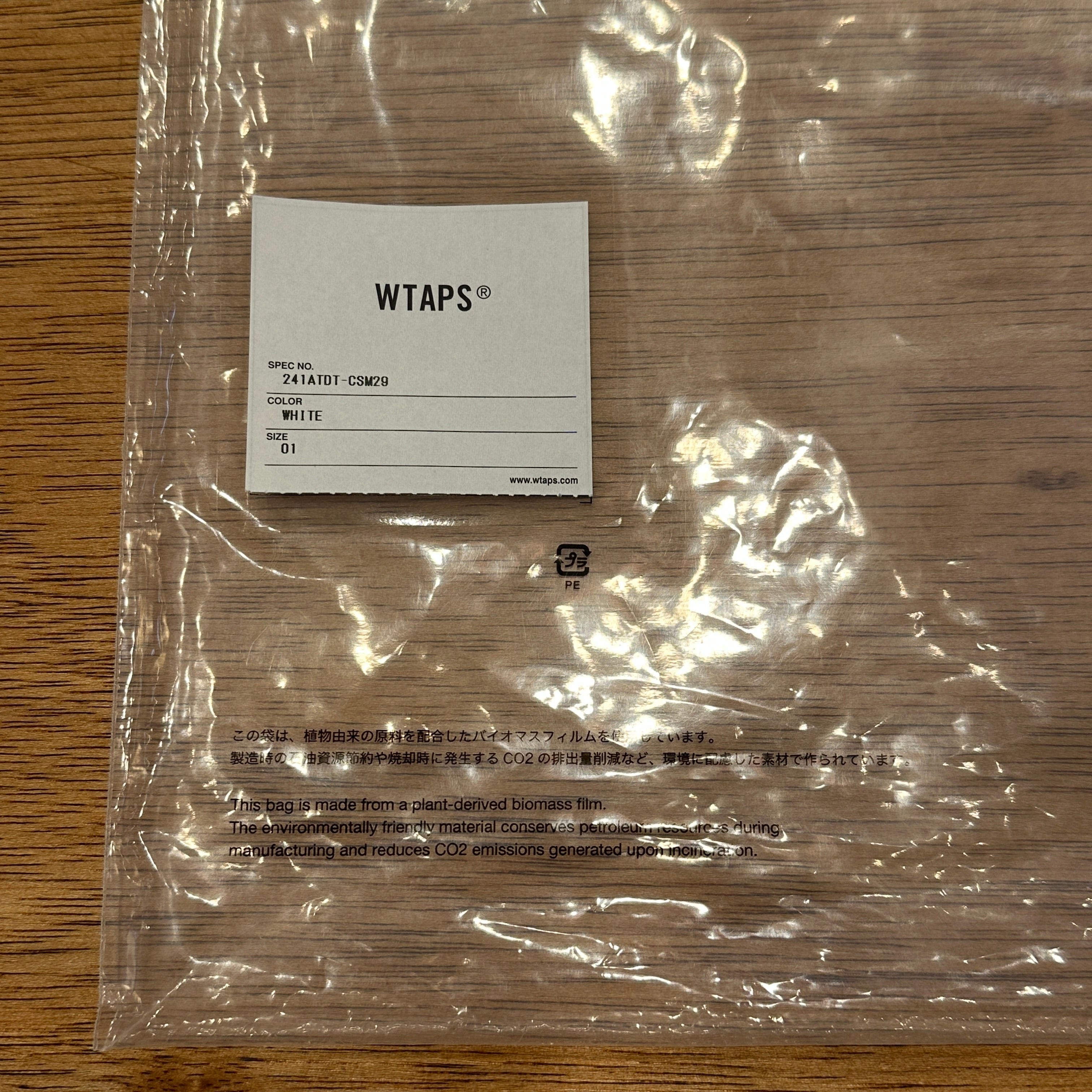 NEW] 24SS WTAPS COTTON SIGN T-SHIRT WHITE | safarionline