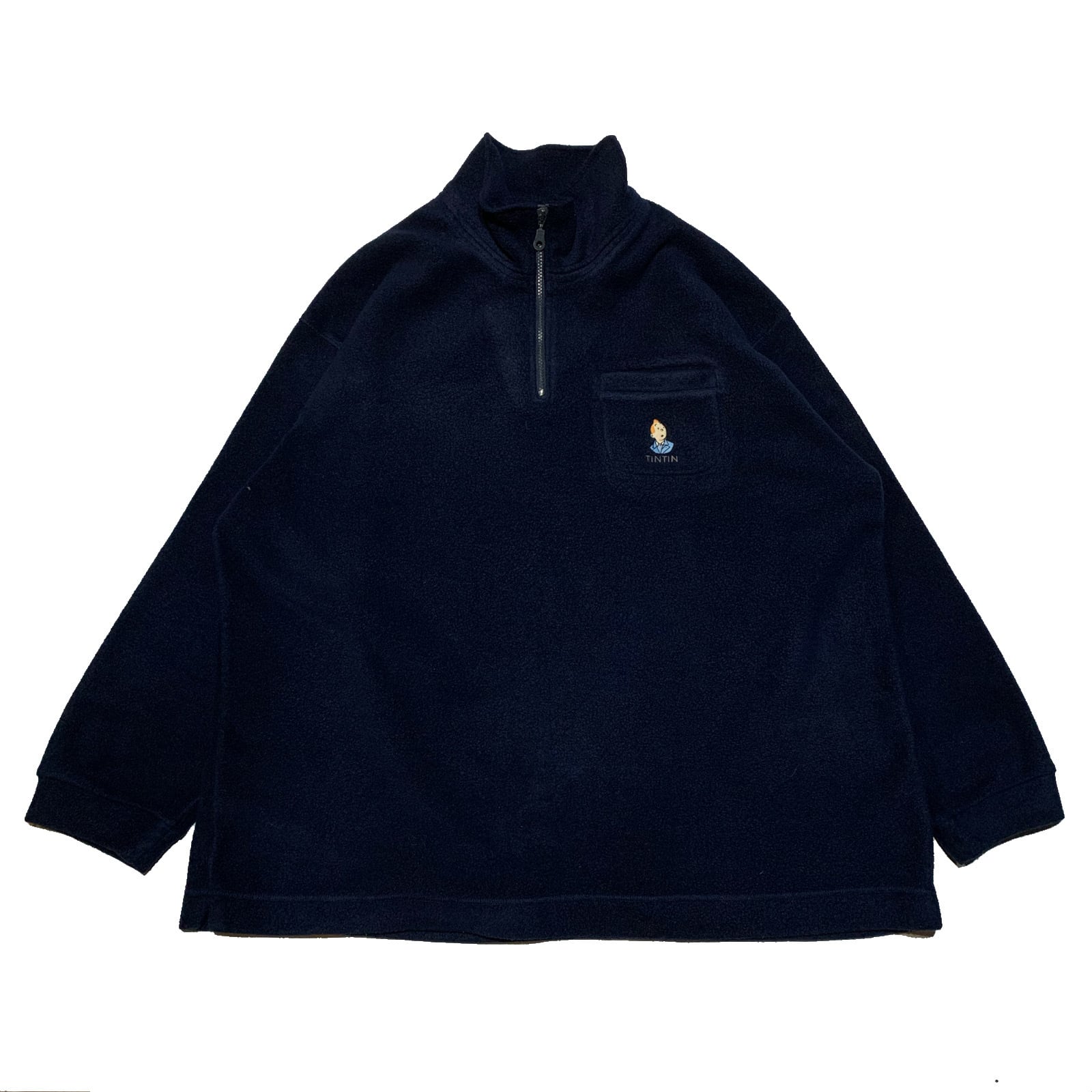 90's タンタンの冒険 ハーフジップフリース | 古着屋 Boogie 90's タンタンの冒険 ハーフジップフリース | 古着屋 Boogie