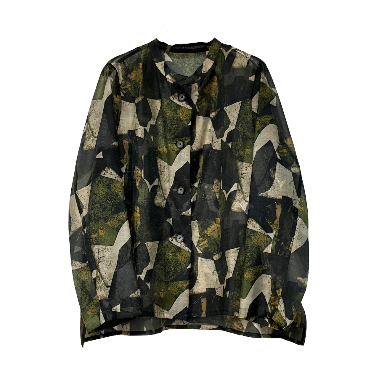 【最新作】リトグラフシアーオーガンブラウス【260-1159】Sheer organza blouse