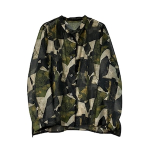 【最新作】リトグラフシアーオーガンブラウス【260-1159】Sheer organza blouse