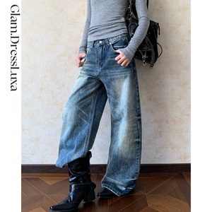 Vintage Fade ワイドデニムパンツ_P372