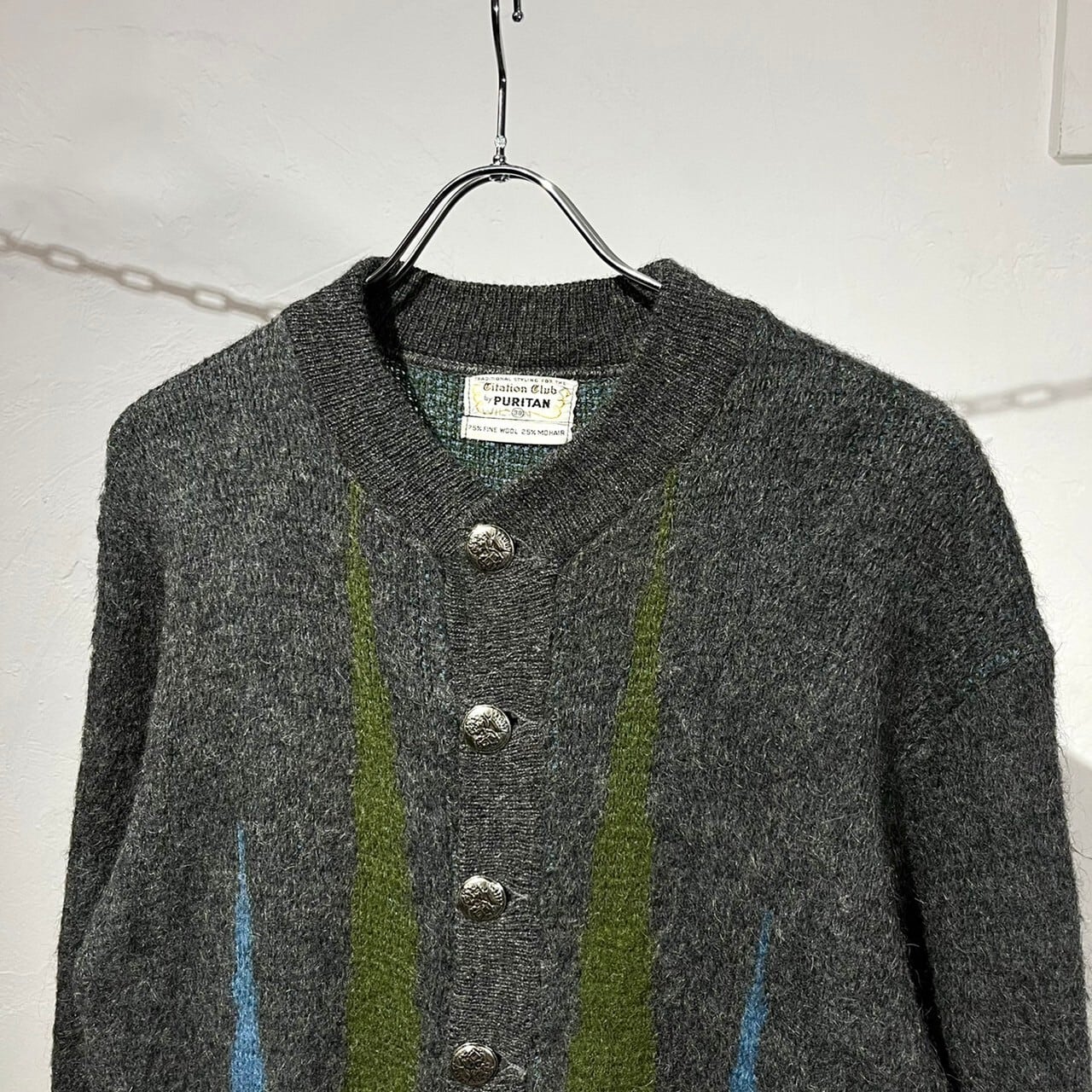 70s PURITAN Design Mohair Cardigan | VOLAR 70s PURITAN Design Mohair Cardigan | VOLAR