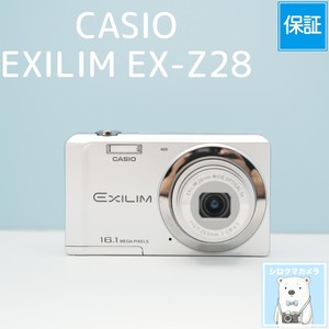 CASIO EXILIM EX-Z28 デジカメ スマホ転送OK フルセット シロクマカメラ a7044