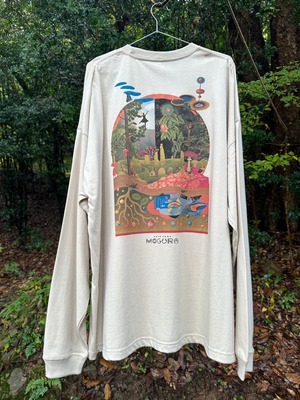 mogura ロングスリーブシャツ　サンドベージュ