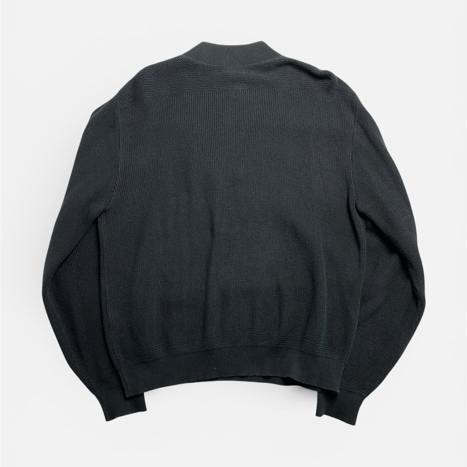 90's LANDS'END Military 5buttons Cotton Sweater MADE IN USA 90年代