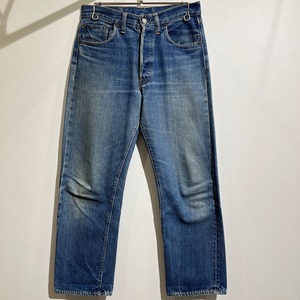 70年代 Levi's 501 66 Single Stitch Denim Jeans 70年代 501 66前期 デニム ジーンズ インディゴ オリジナルレングス