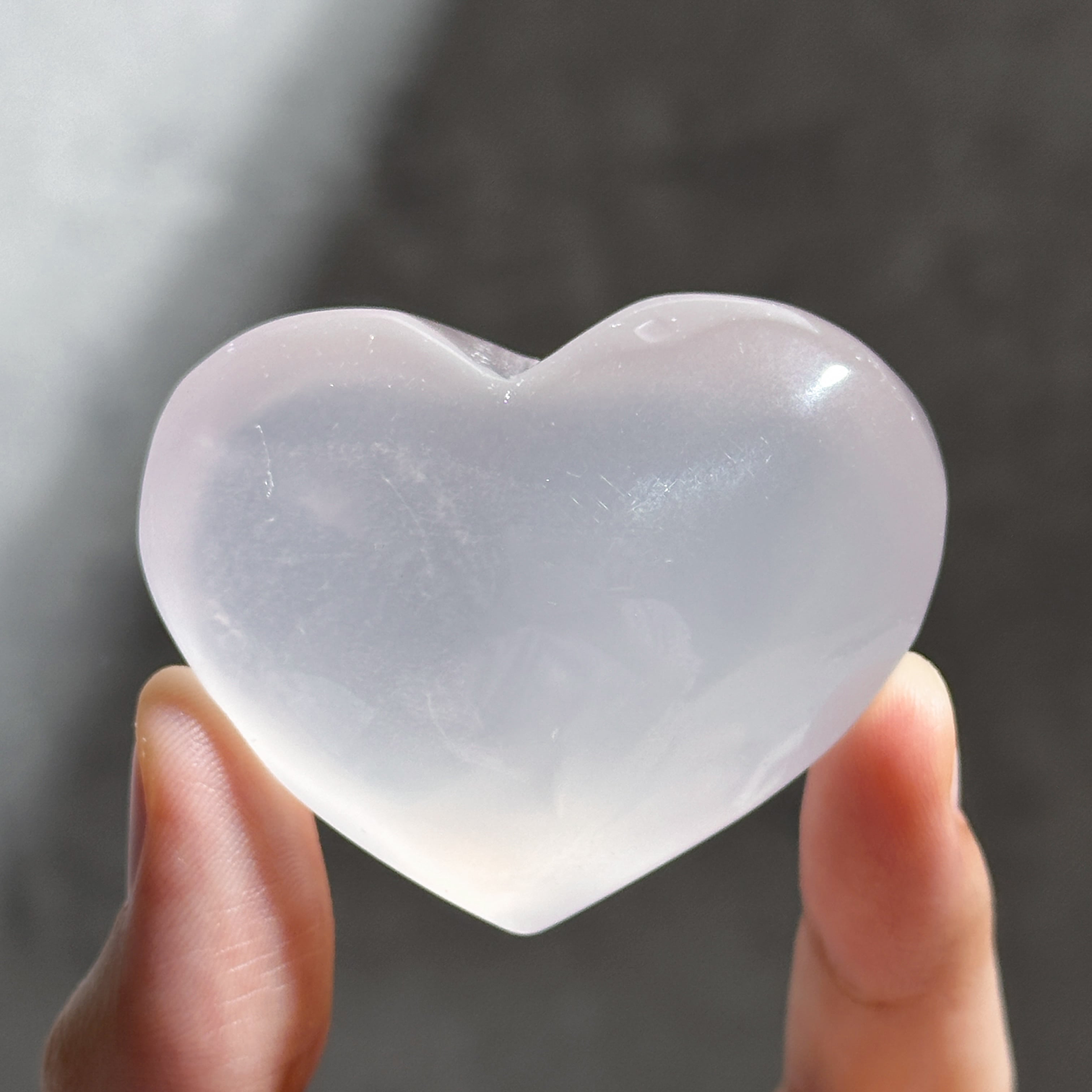 モザンビーク産ローズクォーツ ハート型06◇ Rose Quartz ◇天然石・鉱物・パワーストーン