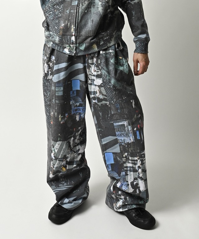 ATELANE Rayon Mix Ponte Tuck Easy Pants (BLK) 26A-18070