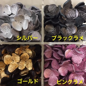 【３D本革フラワーパーツ】ビオラM (ピン無しタイプ）