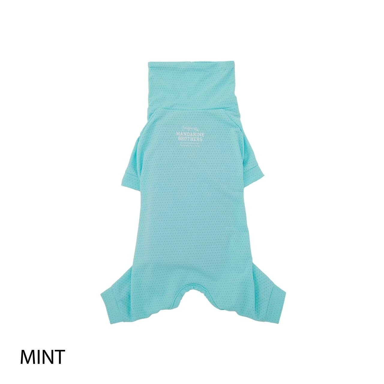 マンダリンブラザーズ インセクトシールドスキンタイトスーツ クール ロンパース 4L MINT ドッグウェア 犬服 男の子 女の子 おしゃれ MANDARINE BROTHERS