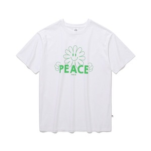 [ISUTKUNST] Peace Face T-Shirt_White 正規品 韓国ブランド 韓国通販 韓国代行 韓国ファッション Tシャツ