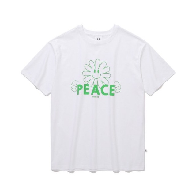 [ISUTKUNST] Peace Face T-Shirt_White 正規品 韓国ブランド 韓国通販 韓国代行 韓国ファッション Tシャツ