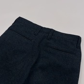 TROVE トローヴ ツイード ウール テーパード パンツ サイズ 1 /日本製/ネイビー系