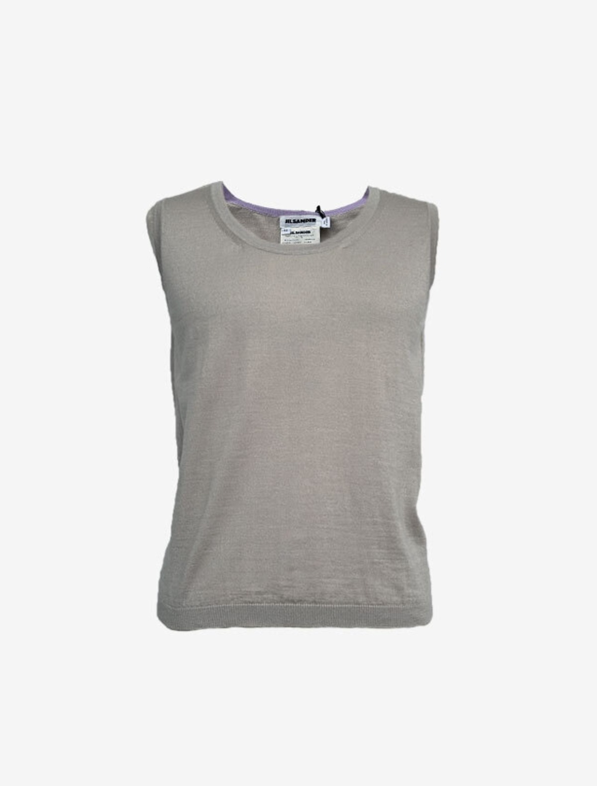 JIL SANDER ノースリーブ シルクブラウス イエロー 34 レディース 