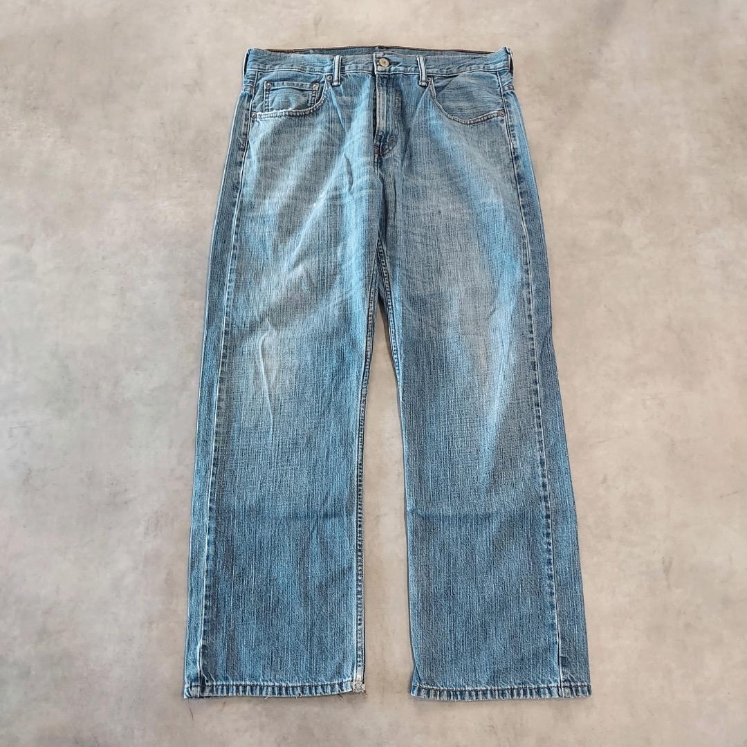 リーバイス569 Levis W33 ブルーデニム 青 ヒゲ 古着 16758
