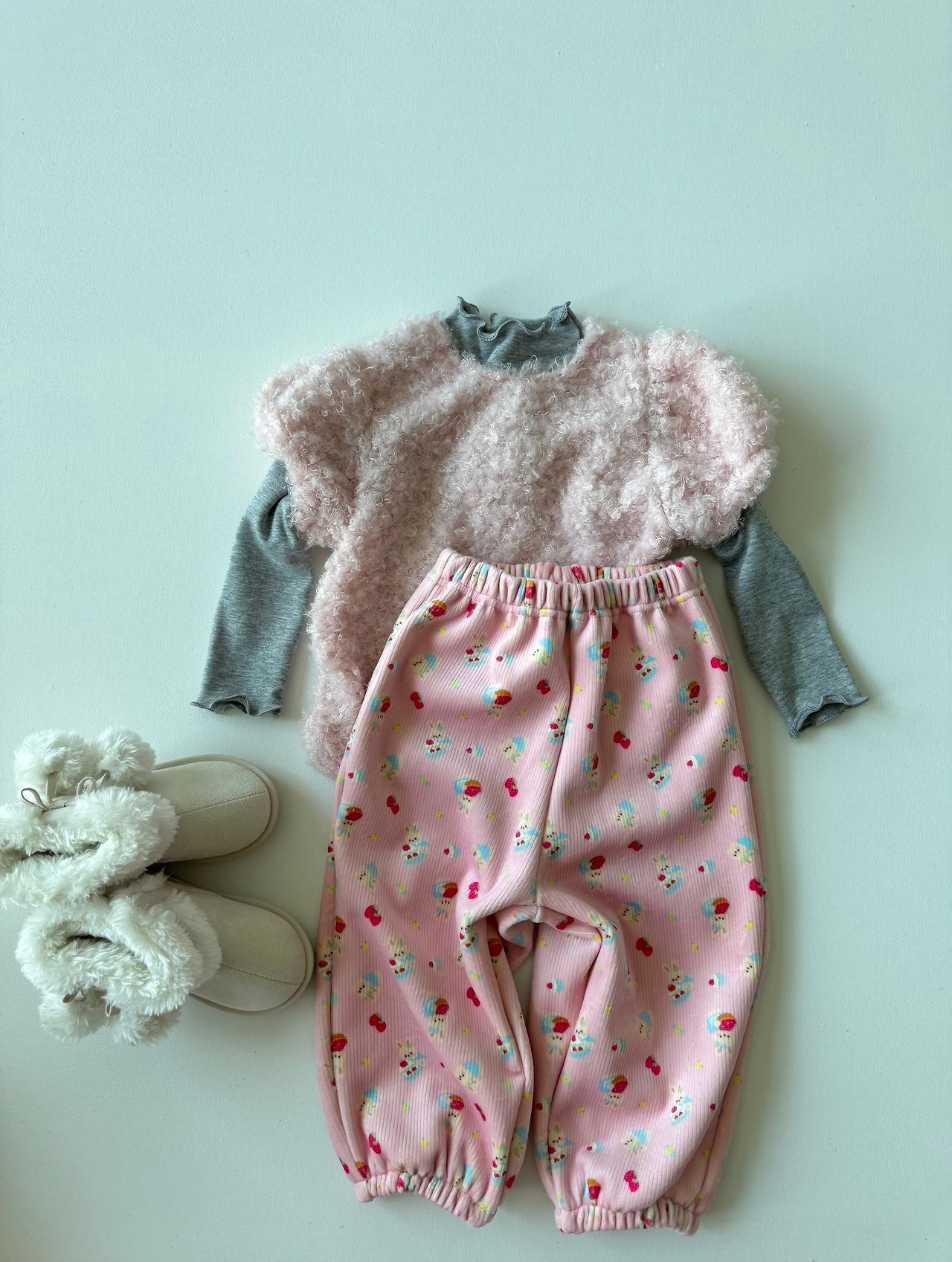 le petit mot［取寄］pattern mink jogger pants 26winter