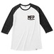 【在庫限りで販売終了】Tri Brend Raglan 3/4 Sleeve T-Shirt / MFP / White×Black