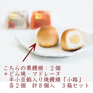 【3箱セット】菓子処ふる里　和菓子　洋菓子　詰め合わせセット　8個入×3箱
