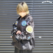 【over print】patch shirts