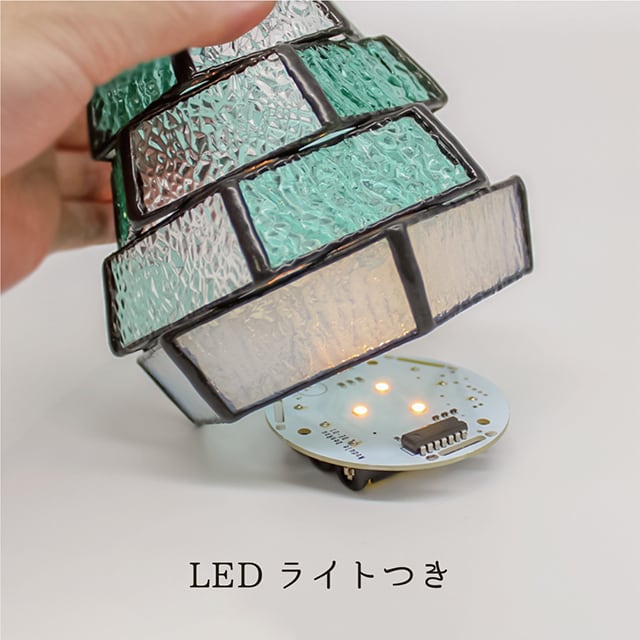 送料無料》 【ちょっと大きな もみの木ランプ】（単品販売）ステンド